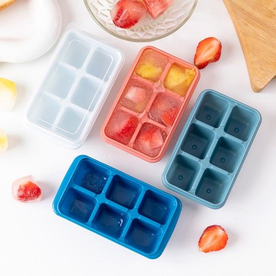 Kitchen Plastic Ice Cube Molds Tray Home Bar Party (Dark blue) - Shop N Save