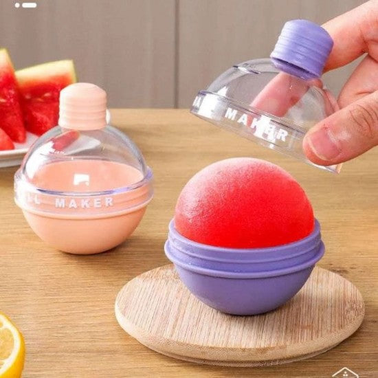 Creative Ice Ball Mould Whiskey Spherical Light Rounded - Pink - Shop N Save