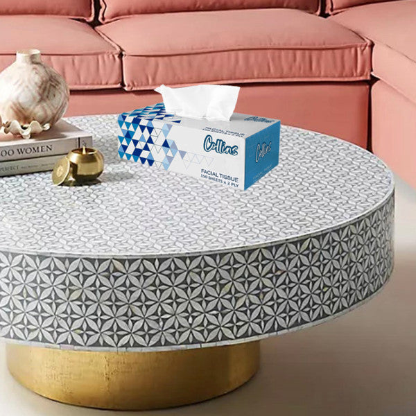 Collins 150 Ply Premium Facial Tissue Soft Gentle Hygienic 100% Virgin Pulp 4 PC Pack + 1 Free Special Edition