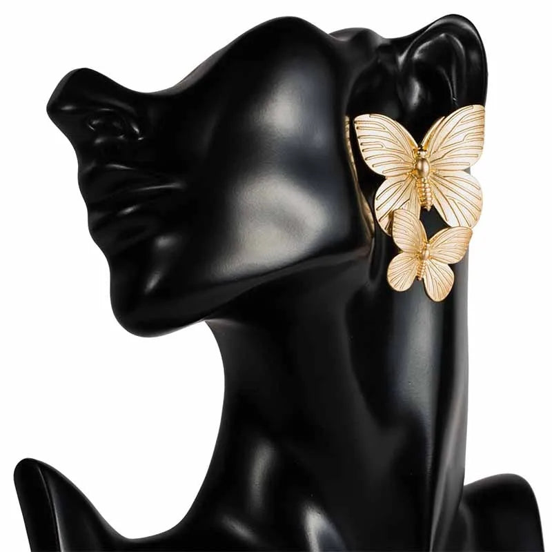 Gold Butterfly Earrings: Trendy Fashion, Hot Sale Party Gift - Shop N Save