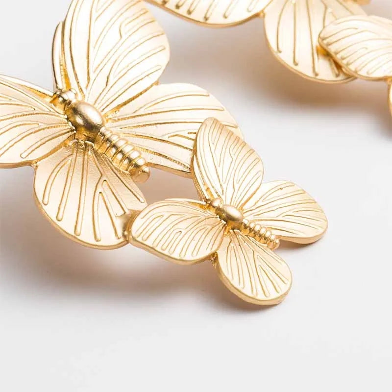 Gold Butterfly Earrings: Trendy Fashion, Hot Sale Party Gift - Shop N Save