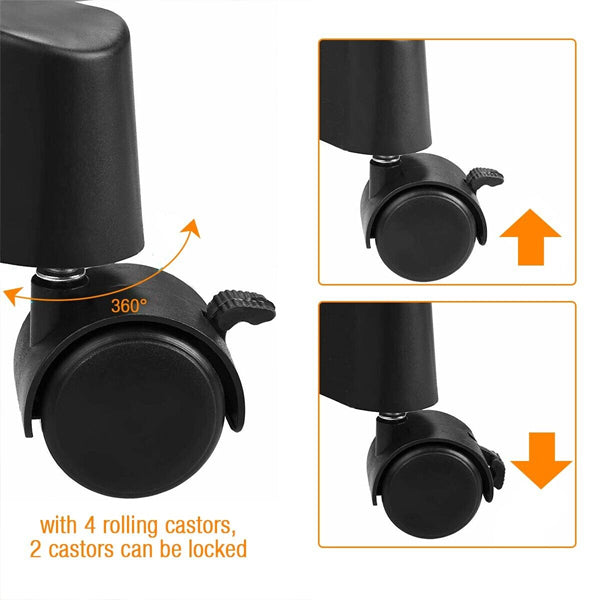 Easy-Assembly Silver Double Pole Clothes Hanger Adjustable & Moveable Ideal for Clothing Storage Drying and Space Saving Stainless Steel - Shop N Save