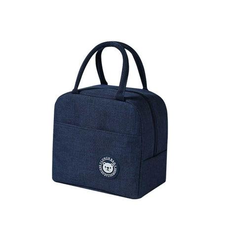 One-Piece Portable Lunch Bag: Zipper, Chain, Double Handle - Ideal for Students - Shop N Save