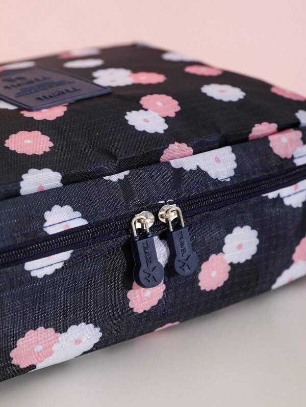 Nylon Handheld Cosmetic Bag: Lightweight, Waterproof, Portable Storage - Shop N Save