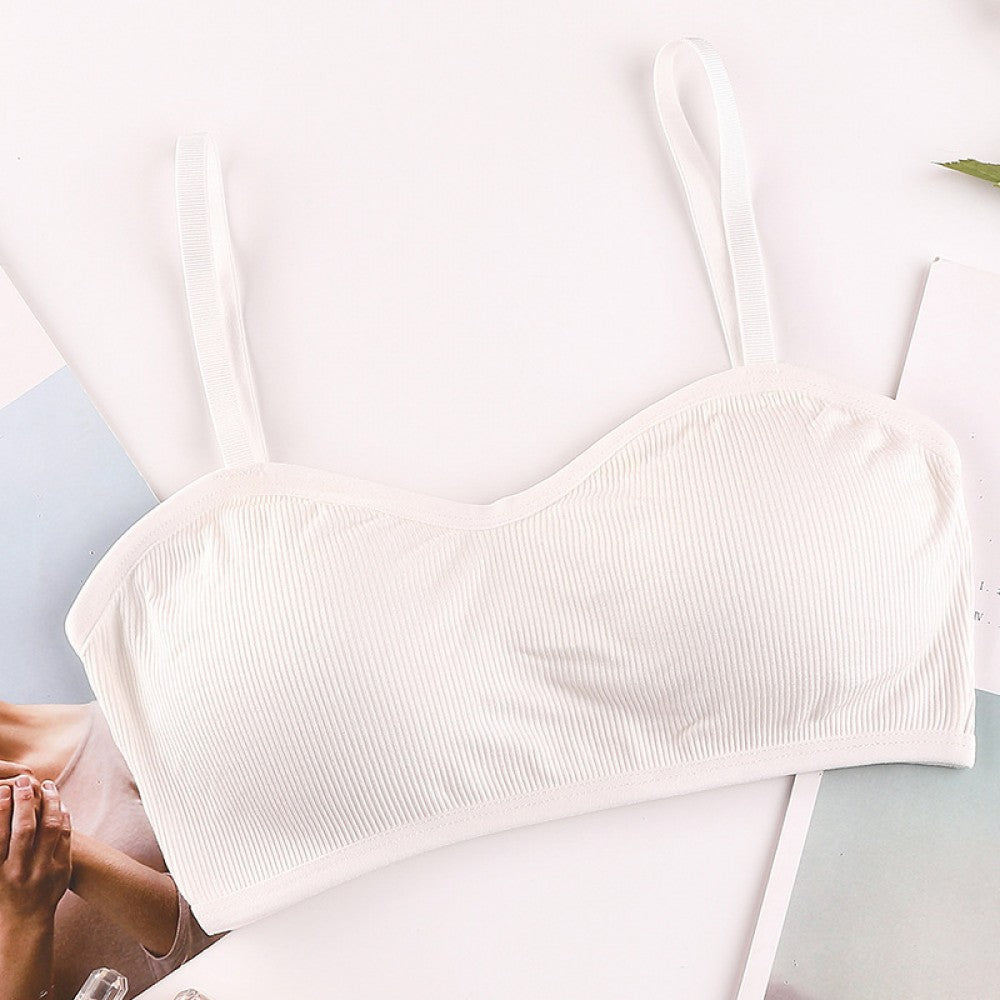 Woman Seamless Bras Vest Thread Beautiful Back - White - Shop N Save