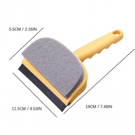 Double Sided Sponge Bathroom Kitchen Bathtub Wiper Brush - Blue - Shop N Save