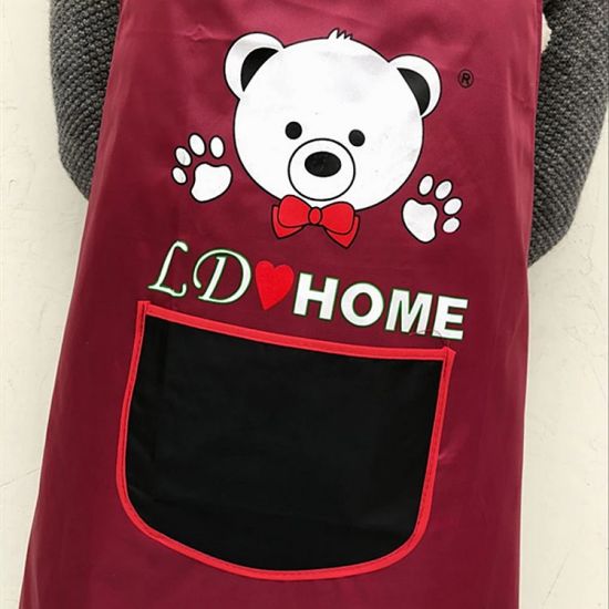 Kitchen Waterproof And Oil Proof Cooking Bib Apron with Pocket (Red) - Shop N Save