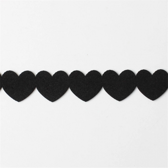 Peach Heart Necklace Brown