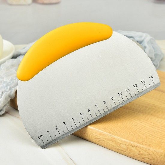 Scale Flour Dough Bread Cutting Knife Scraper Baking (Yellow) - Shop N Save
