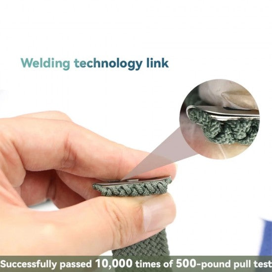 Nylon Loop Strap For Apple Smartwatch Belt Black