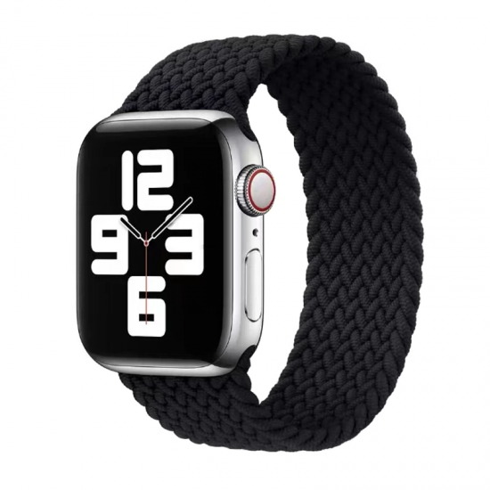Nylon Loop Strap For Apple Smartwatch Belt Black