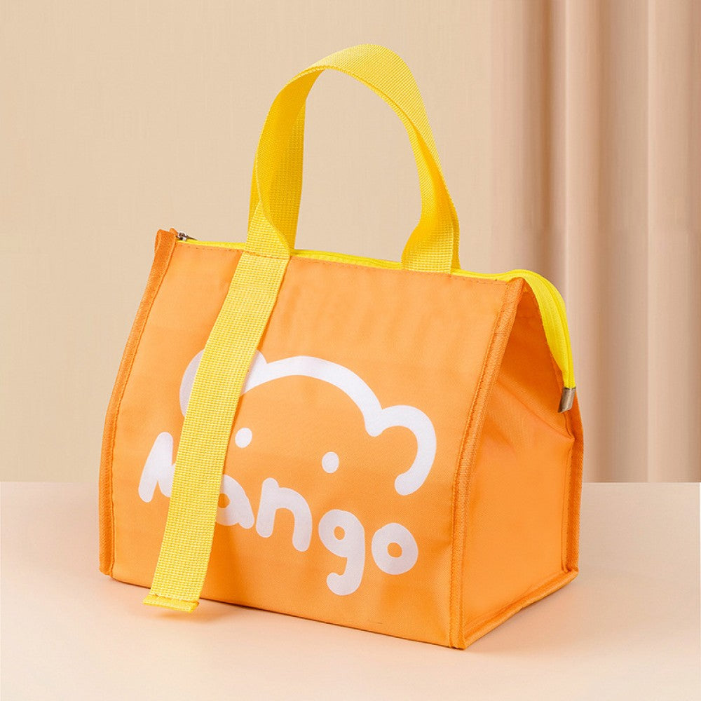 Cartoon Thermal Lunch Box Bags For Waterproof Food Storage - Orange