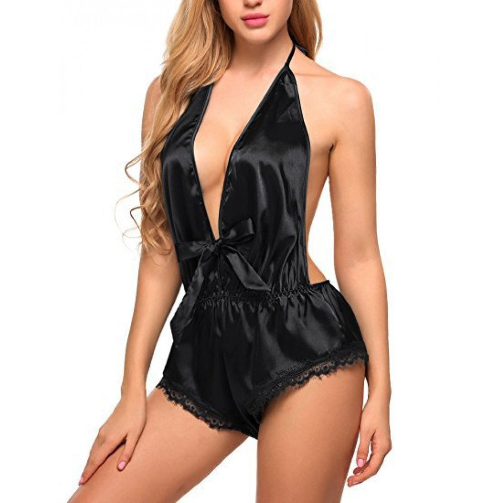 Stylish Erotic Lingerie For Women - Black