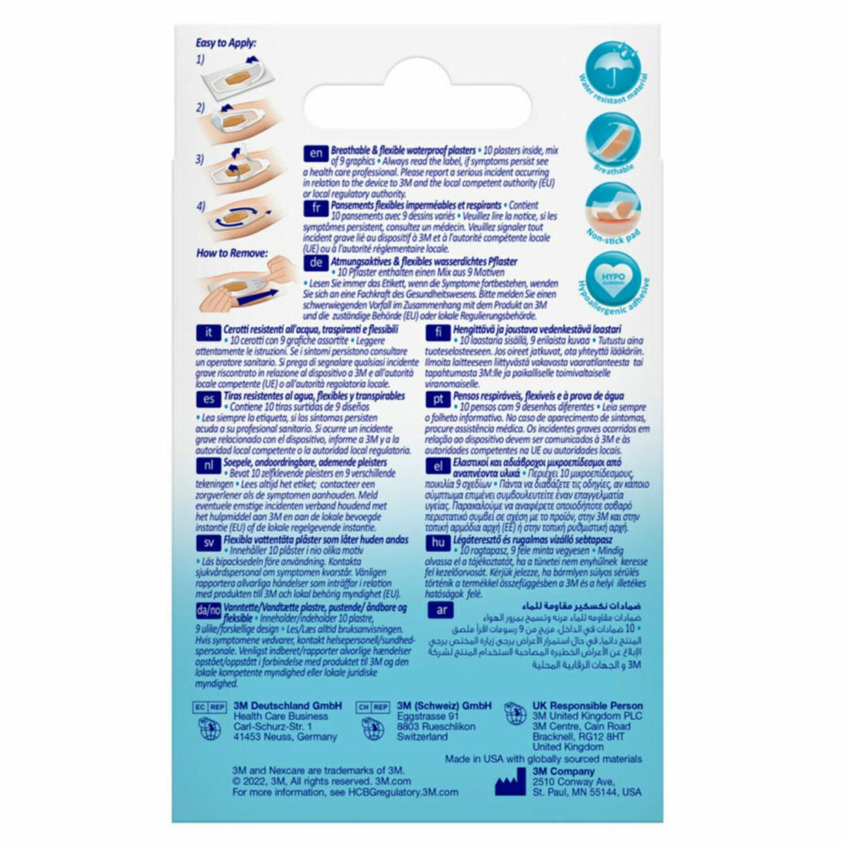 Nexcare N0610NAKDM Tattoo wtprf 10/PK