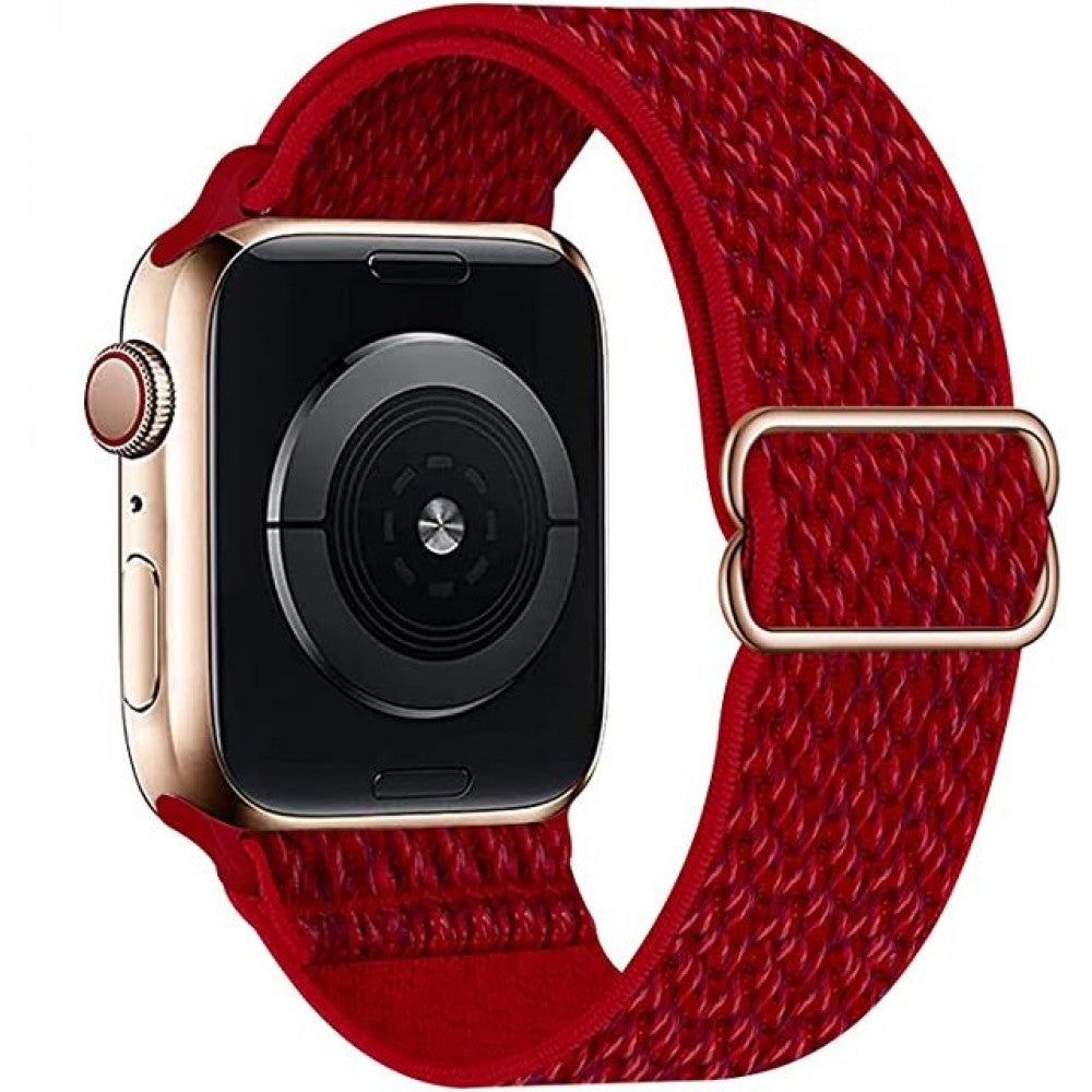 Nylon Loop Strap For Apple Smartwatch Belt Red