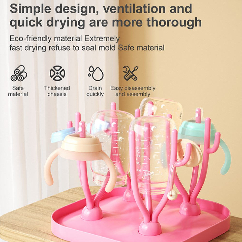 New Born Portable Bottle Drying Rack – Pink - Shop N Save