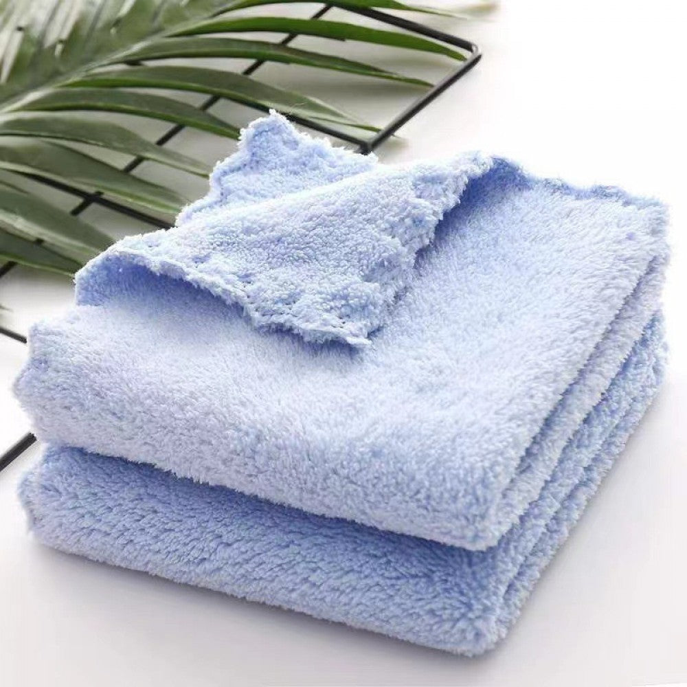High Quality Fiber new born Home Cleaning Towel 25x25cm-Blue