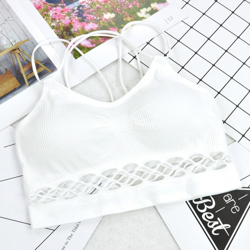 Sports Cross Beauty Bra For Women - White - Shop N Save