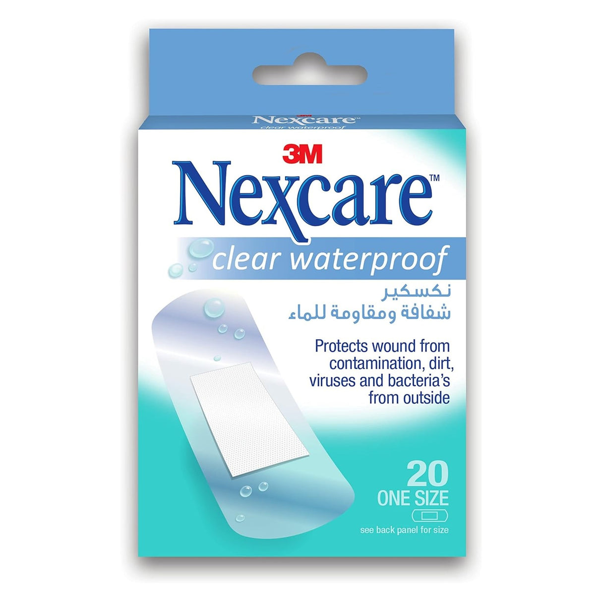 Nexcare™ CWP-20 Clear Waterproof Bandages 20s