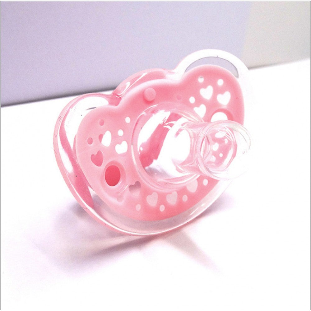 All-Silicone-Encapsulated Pacifier Baby Nipple Pacifier Newborn Baby Pacifier - Pink - Shop N Save
