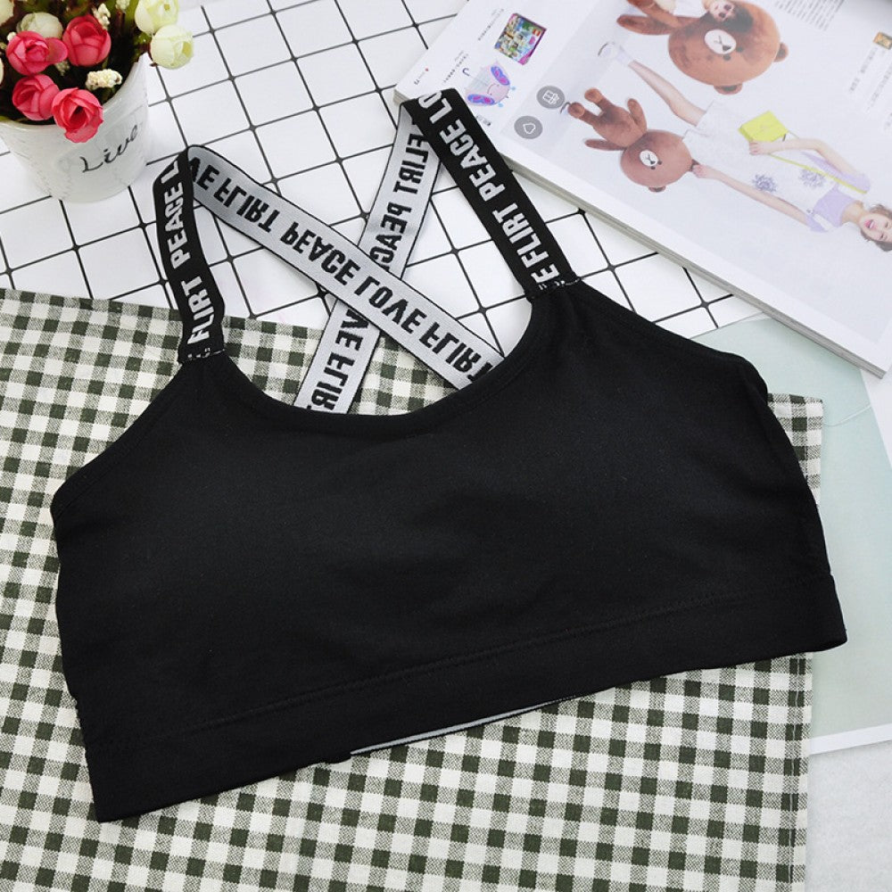 Sports Bra Cross Fashion for Women - Black - Shop N Save