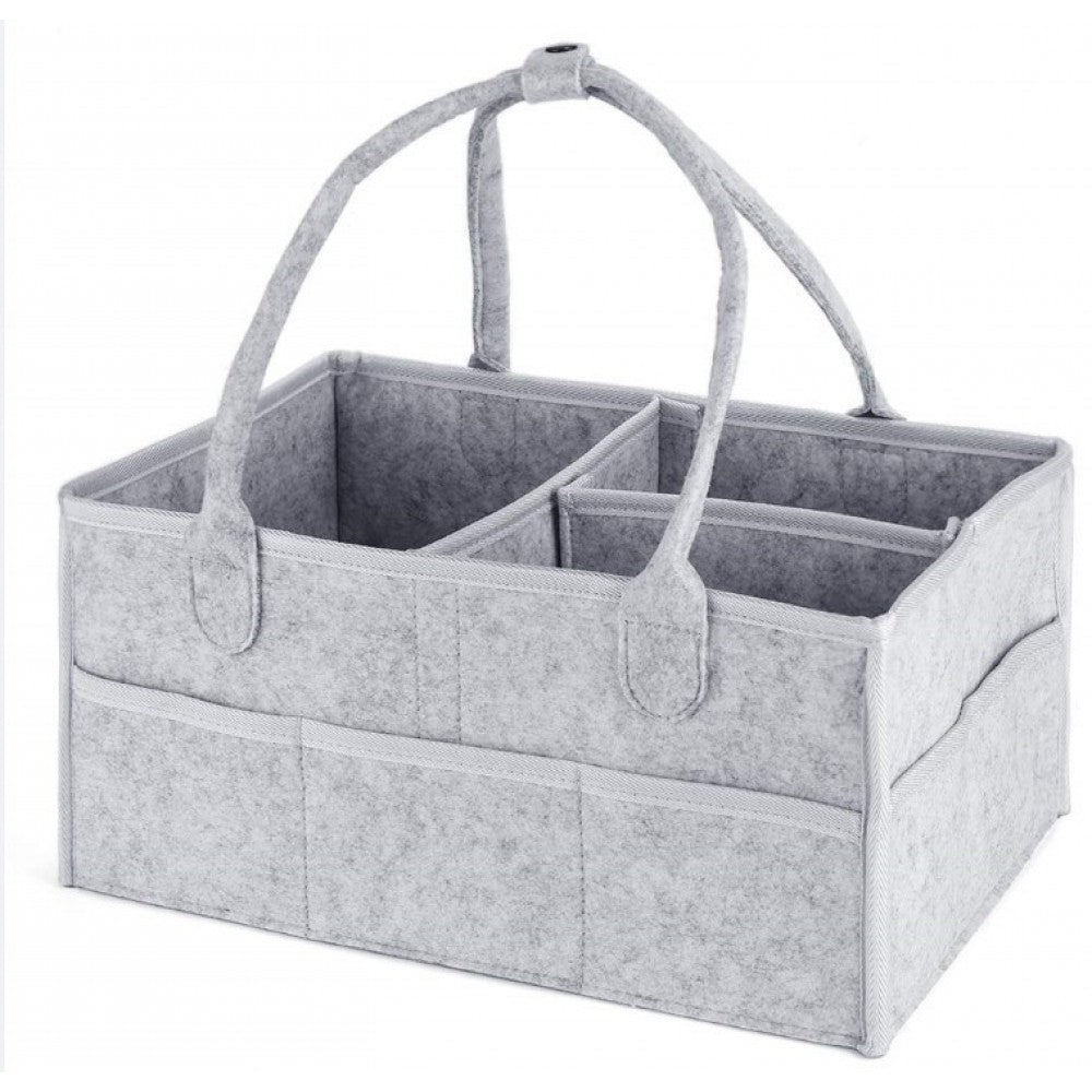Cross-Border Felt New Born Portable Diaper Bag - Gray - Shop N Save
