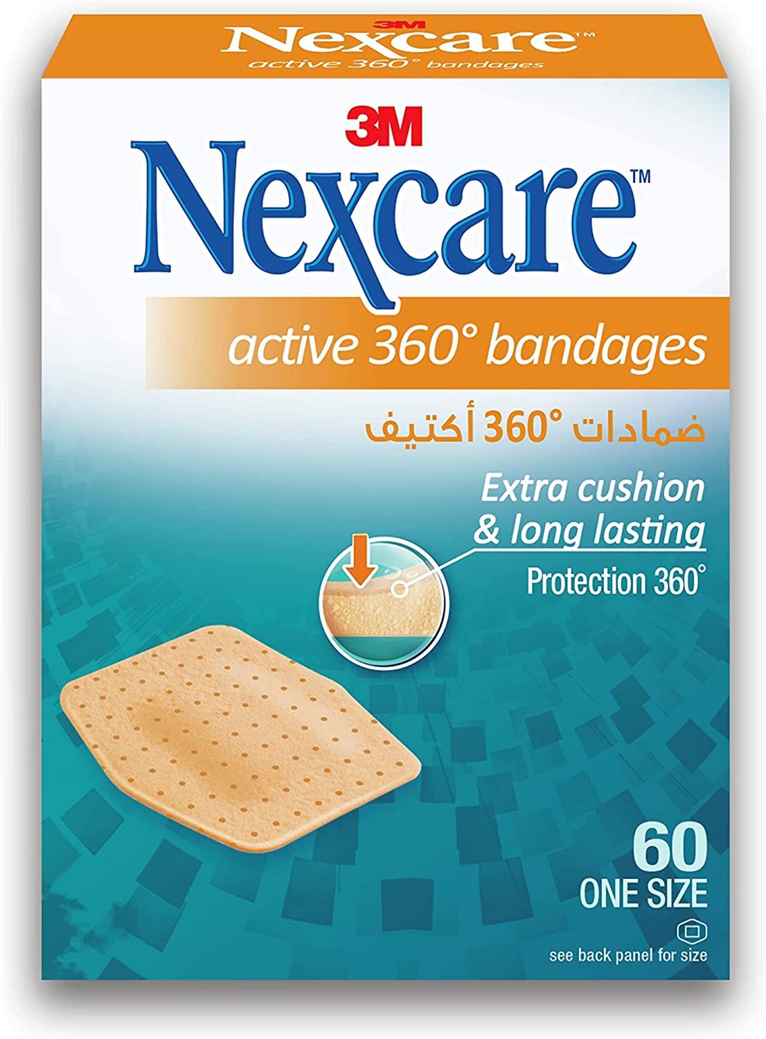 Nexcare™ 556-24Dp Active Bandages, 23.8x28.6mm, 60/box