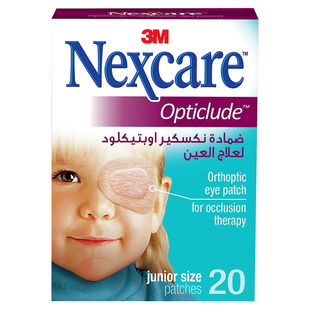 Nexcare™ 1537 Opticlude Orthoptic Eye Patch, Junior, 20/box