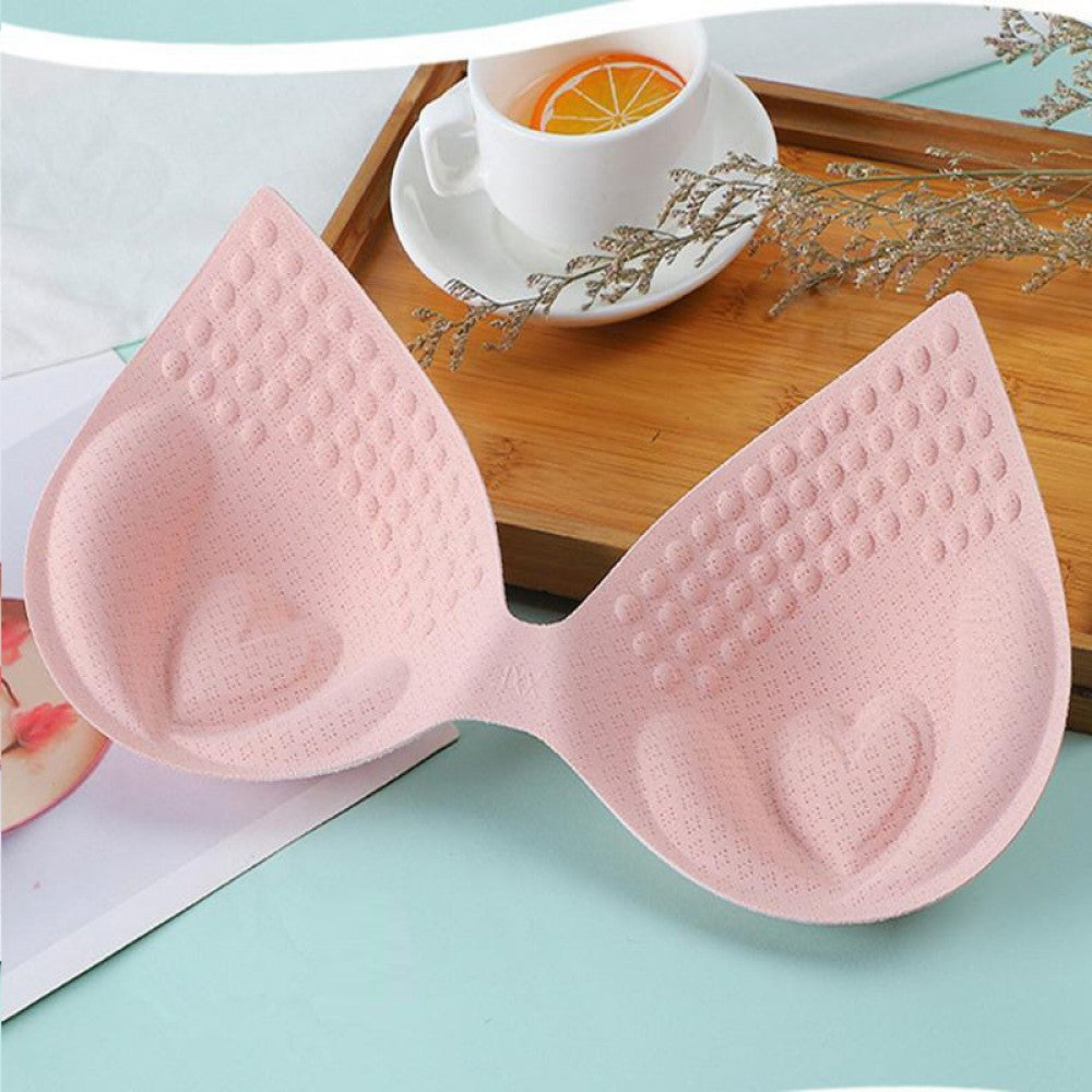 Soft Elastic Body-Fitted Sports Push Up Heart-Shaped Women Bra - Pink - Shop N Save