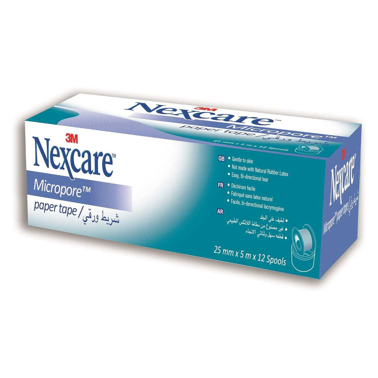 NEXCARE™ NTM-255 MICROPORE 25 X 5m, 12 Spls/box