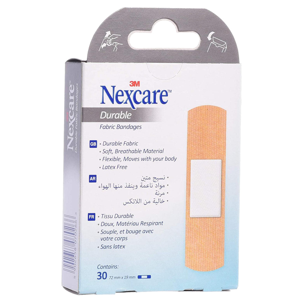 Nexcare™ Heavy Duty Flexible Fabric Bandages 665-30 One Size 30 ct