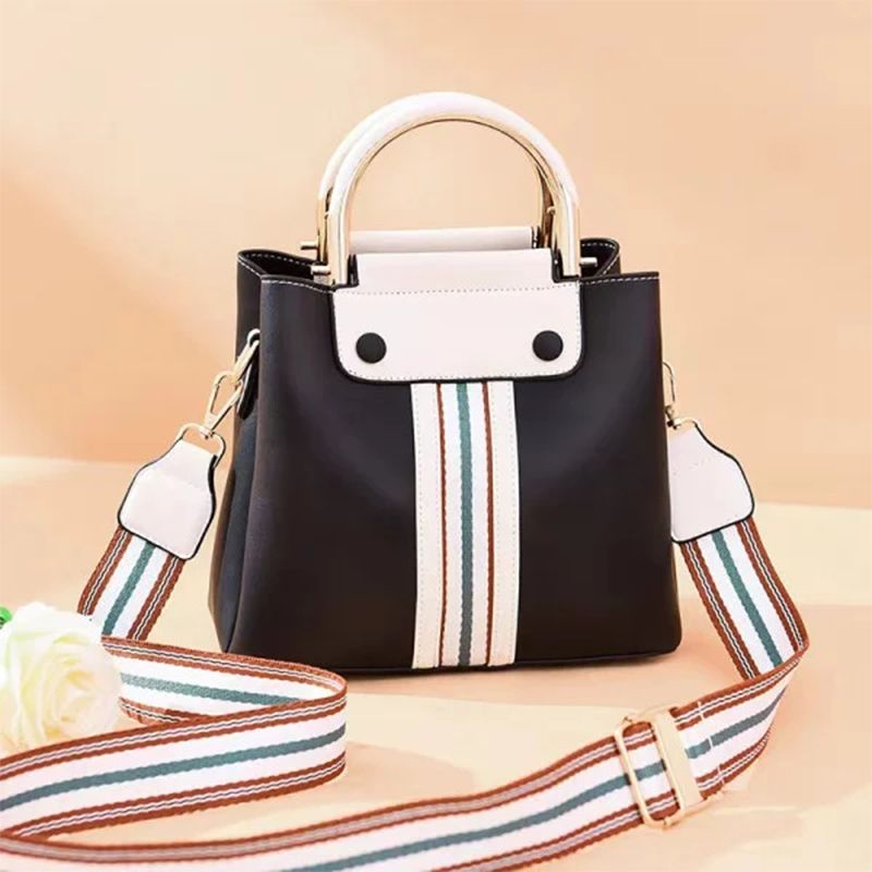 Striped Shoulder Bag: Versatile, Adjustable, Stylish for Women on the Go - Shop N Save