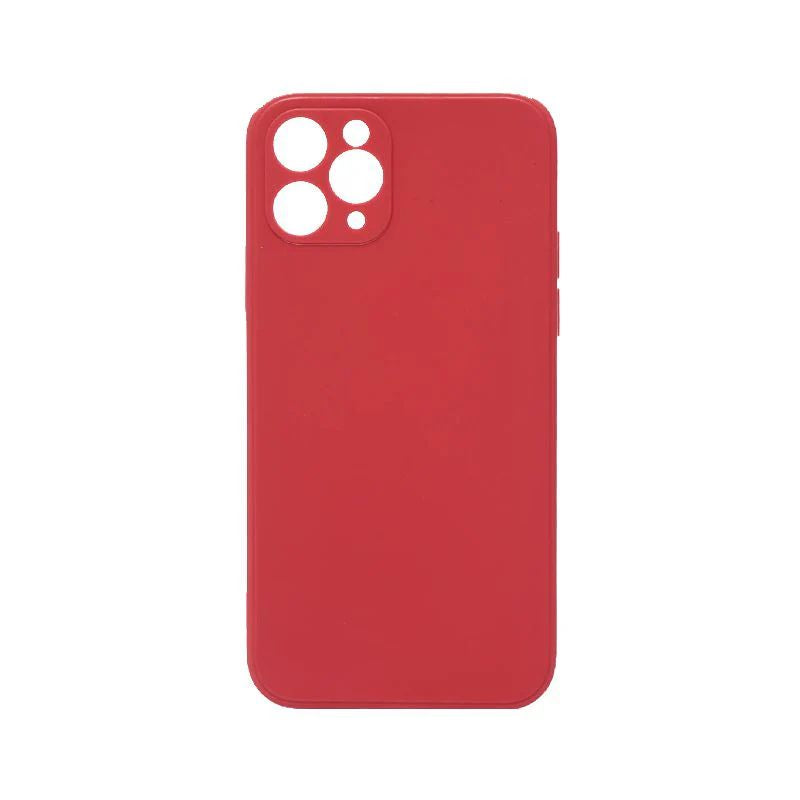 Luxury Silicon case for IPhone 11 Pro Max (Red)