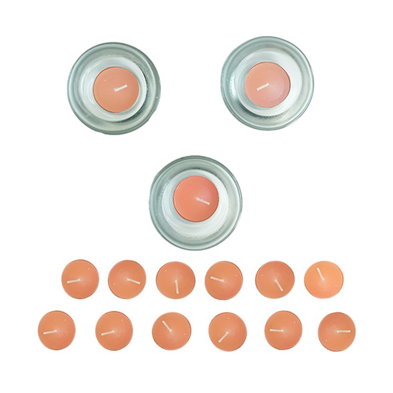 Love Life Scented Candle 3Pc Stand + 15Pcs Candle Set 4.5X23.5X8 cm (Rose).