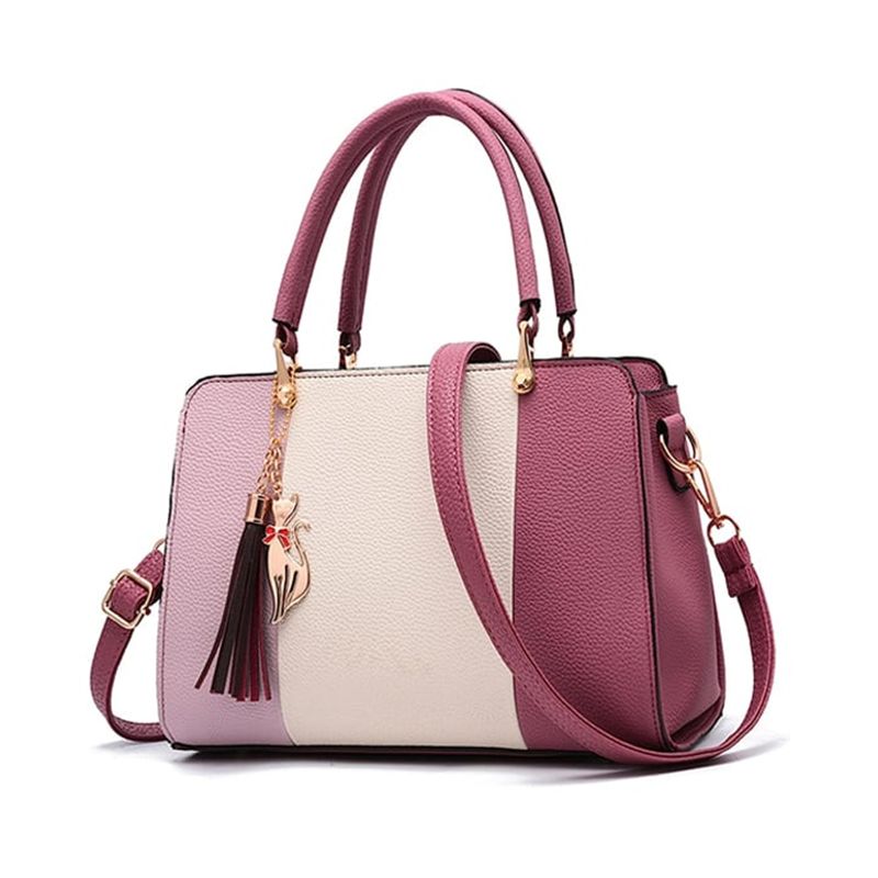 High-Quality Double Handle Handbag: Casual Party, Zipper Closure, Stylish Chic