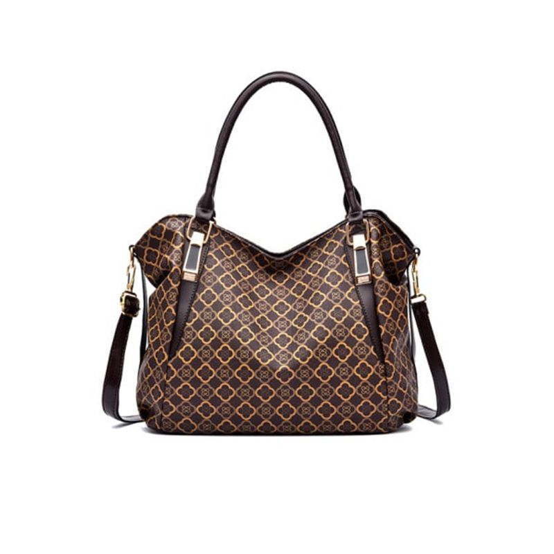 Large Capacity Handbag: Stylish, Synthetic Leather, Zip Closure - Shop N Save