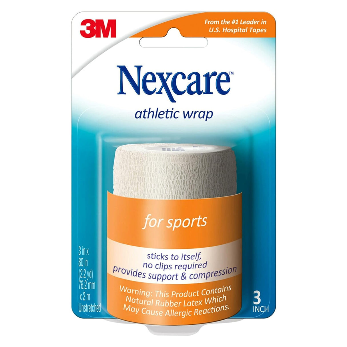 Nexcare™ CR-3W Athletic Wrap White