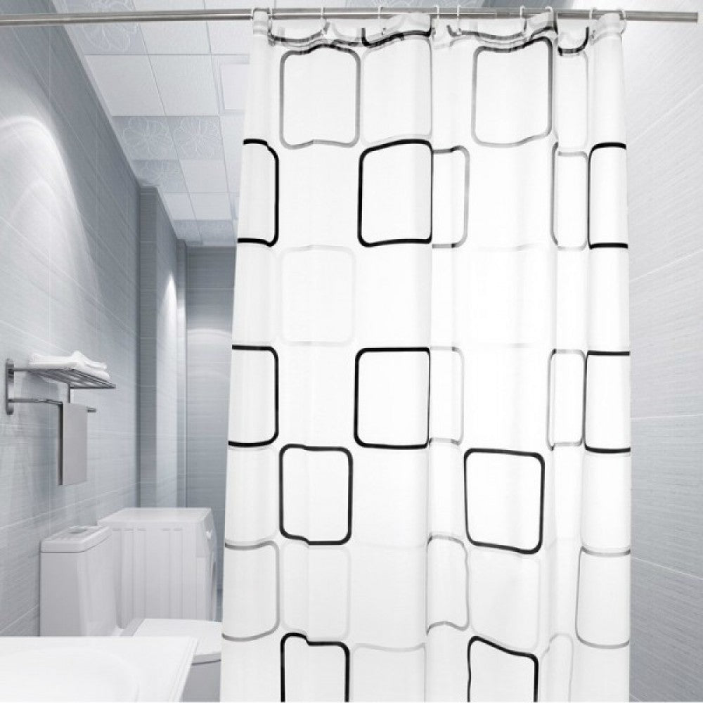 Bathroom shower partition hanging curtain 180 x 180 CM - White