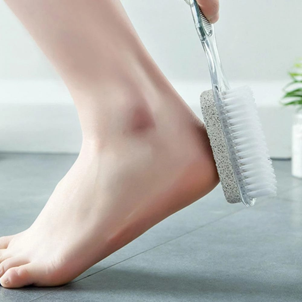 Pedicure Spa Foot 4 In 1 Double-End Dry Skin Remover - Transparent