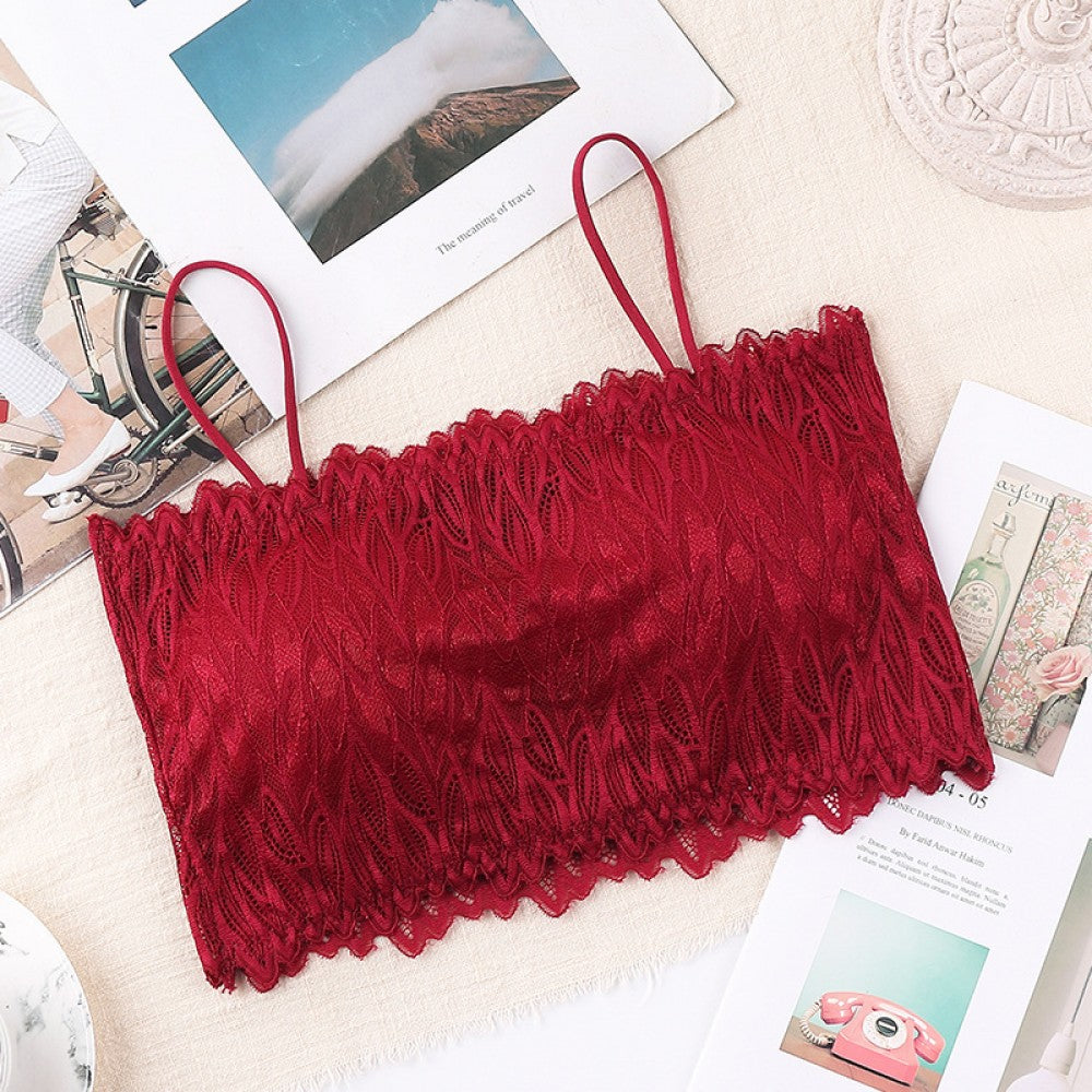 Women Bralette Padded Fashion Tube Top - Red - Shop N Save