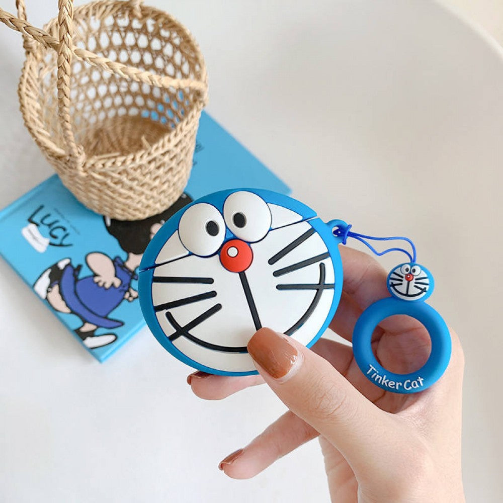 Cartoon 3D Earphone Case For Airpods 1 2 Silicone Cover Doraemon