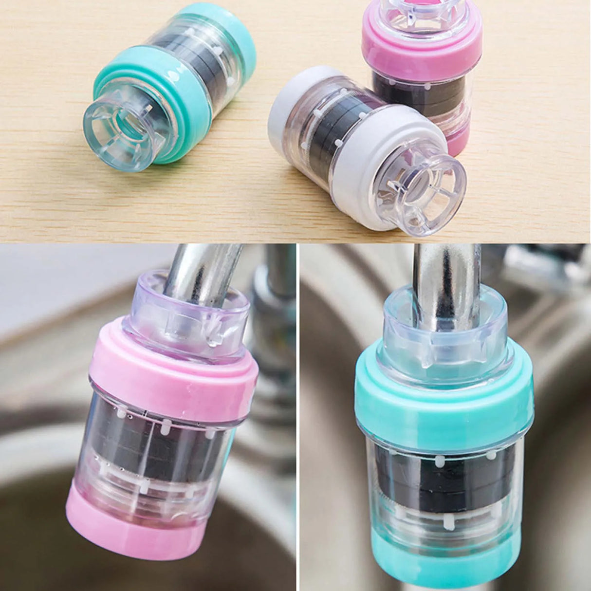 Mini Faucet Water Filter: Carbon Purification, Home Kitchen - Shop N Save
