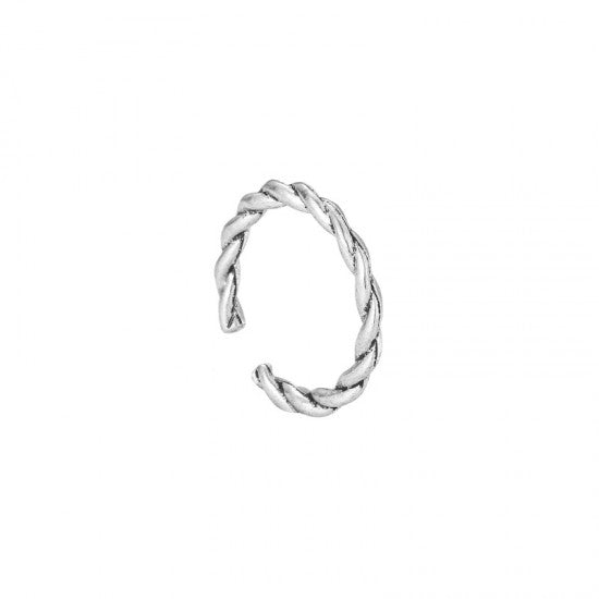 2 Pcs Female Ins Simple Niche Design Smiley Fashion Silver