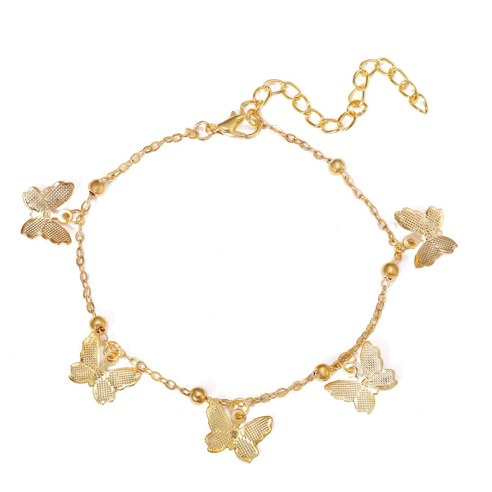 Han Zhishang Butterfly Anklet - European American Cross-Border Jewelry - Shop N Save