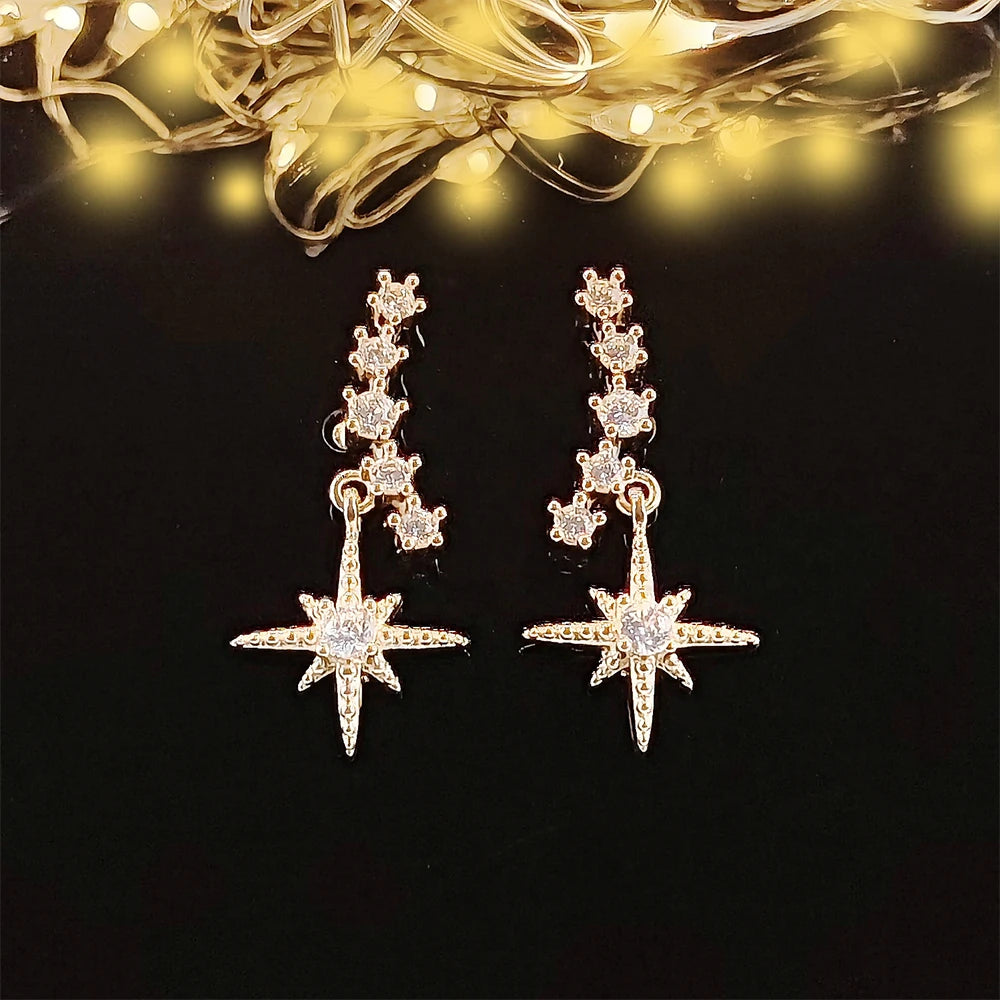 2023 Star Earrings - Gold Women's Party Jewelry - Shop N Save