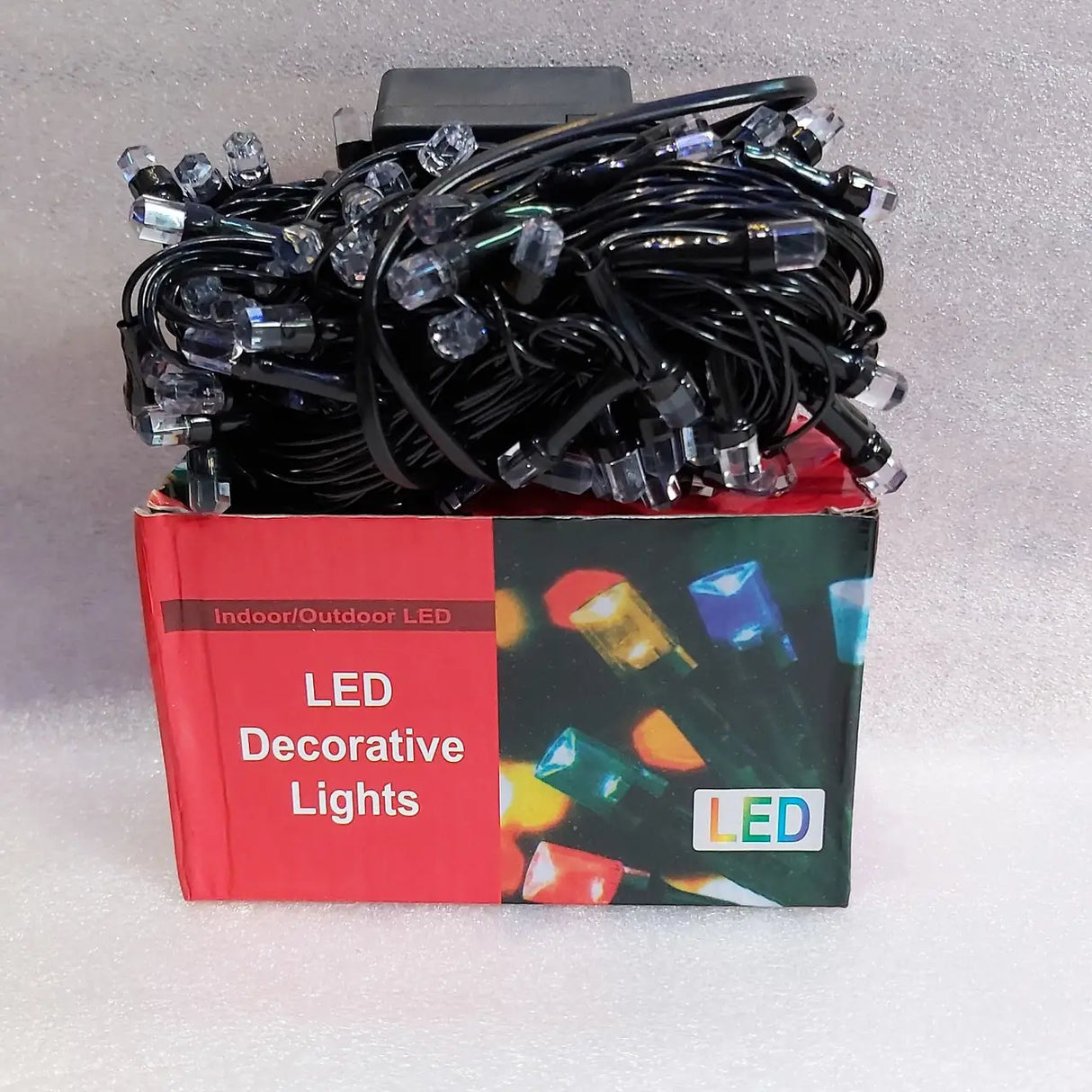 Large 100 LED Crystal Garland - Vibrant Colors - Shop N Save