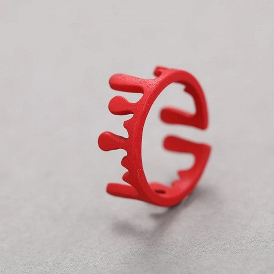 Simple Crown Irregular Rings For Men And Women Trendy Hip Hop Golden