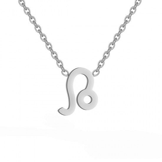 Constellations Necklace Pendant Leo Silver