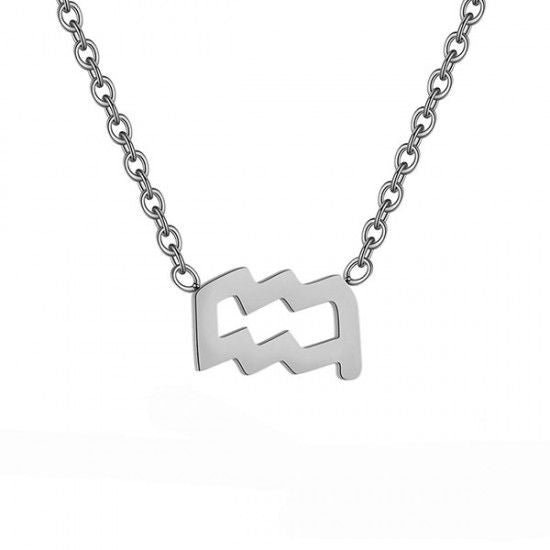 Constellations Necklace Pendant Aquarius Silver