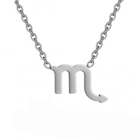 Constellations Necklace Pendant Scorpio Silver